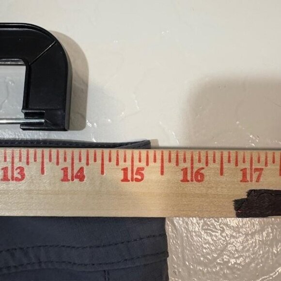 prAna Capri Pants Womens 4 Gray Nylon Stretch Hiking Quick Dry Travel Zip Hem - Picture 6 of 8